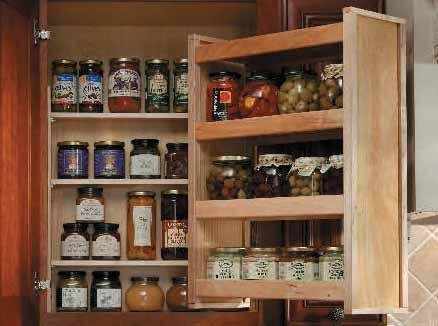 Wall with Swing Out Pantry Block 00 Spice Shelf