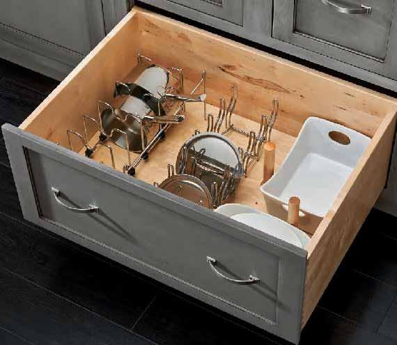(illustrated the Drawer Peg Pan Storage or the Drawer Peg Lid Storage so you have the necessary insert.
