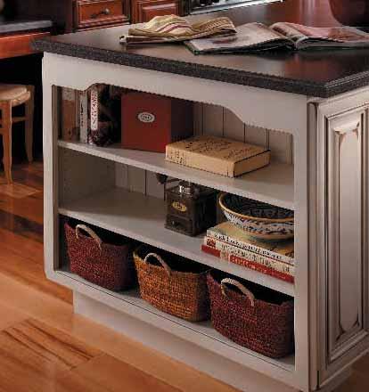 Wall Message Center Block 99 Open Shelf Wall Base with Beaded Back Block 46 DRESS IT UP Talk to your StarMark Cabinetry