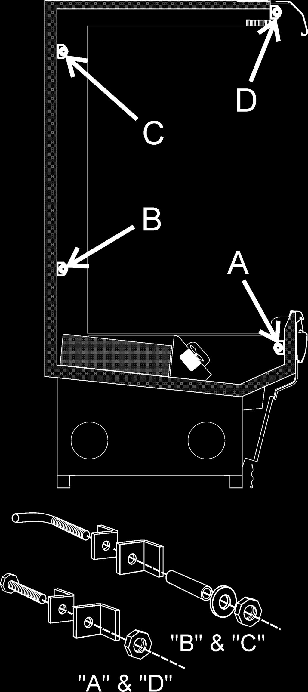 INSTALLATION PROCEDURES Carpentry Procedures Case Pull-Up Locations CAUTION Make sure all electrical connections at components and terminal blocks are tight.
