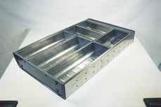 DRAWER INSERTS STAINLESS STEEL CUTLERY TRAYS FOR ALTO DRAWERS DRAWER INSERTS STAINLESS STEEL DRAWER ORGANISER FOR ALTO DRAWERS > > Area of application: Suitable for Alto drawers with a depth of 500