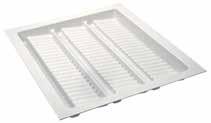 Plastic (vacuum formed) > > : White, gloss > > Size (mm): 300 x 550 (W x D) > > Inside drawer height (mm): Min.