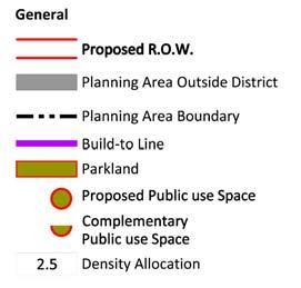 The Plan recommends public investment in the Market Street Civic Green promenade, and outdoor recreational facilities at Wall Local Park (see pages 55, 61, and 62).