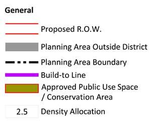 on the WMATA site. The Center, because of its Metro station proximity, should take advantage of the additional density and provide more residential and office development.