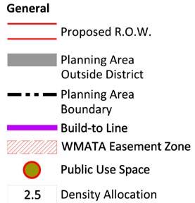 WMATA bus facility are located within the district.