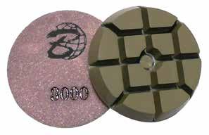 Resin pad, Polaris pattern, Velcro backing 50FP3GIVP400 3" Resin pad, Polaris pattern, Velcro backing