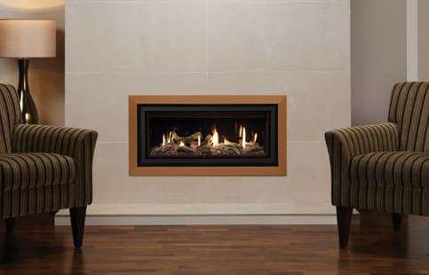 stylish, contemporary form of many of our modern fire frames. Choose from three eye-catching colours including: Metallic Red, Metallic Bronze and Ivory.