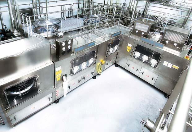 Range of machines and speed FRESH or ESL (cold chain) For PET, PE, HDPE bottles with cap and/or Foil application Output range for pasteurized and ESL