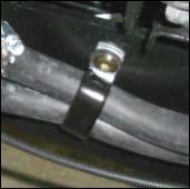 Secure to frame using; (2) Double P-clamp (5) (2) 5/16 x 1.00 long bolt (15) (2) 5/16 hex flange nut (16) 42.