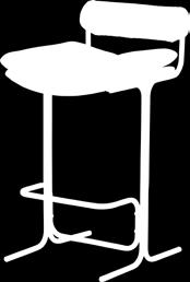 Ele bar stool and poseur table Ele EL3MA conference