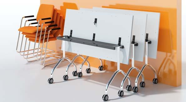 Modular Tables FlipTop, Sectional & Folding Modular Tables feature in the Ambus brochure MOBILE AND