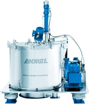 Specialist for high-quality products The Krauss-Maffei vertical basket centrifuge VZU has been specifically designed for processing high-quality products in the chemical, pharmaceutical, and food