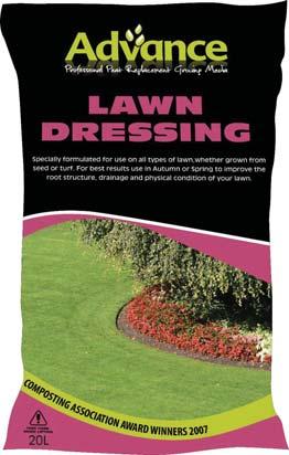 used as a turf underlay Contains essential lawn nutrients Advance Sterilised Top Soil