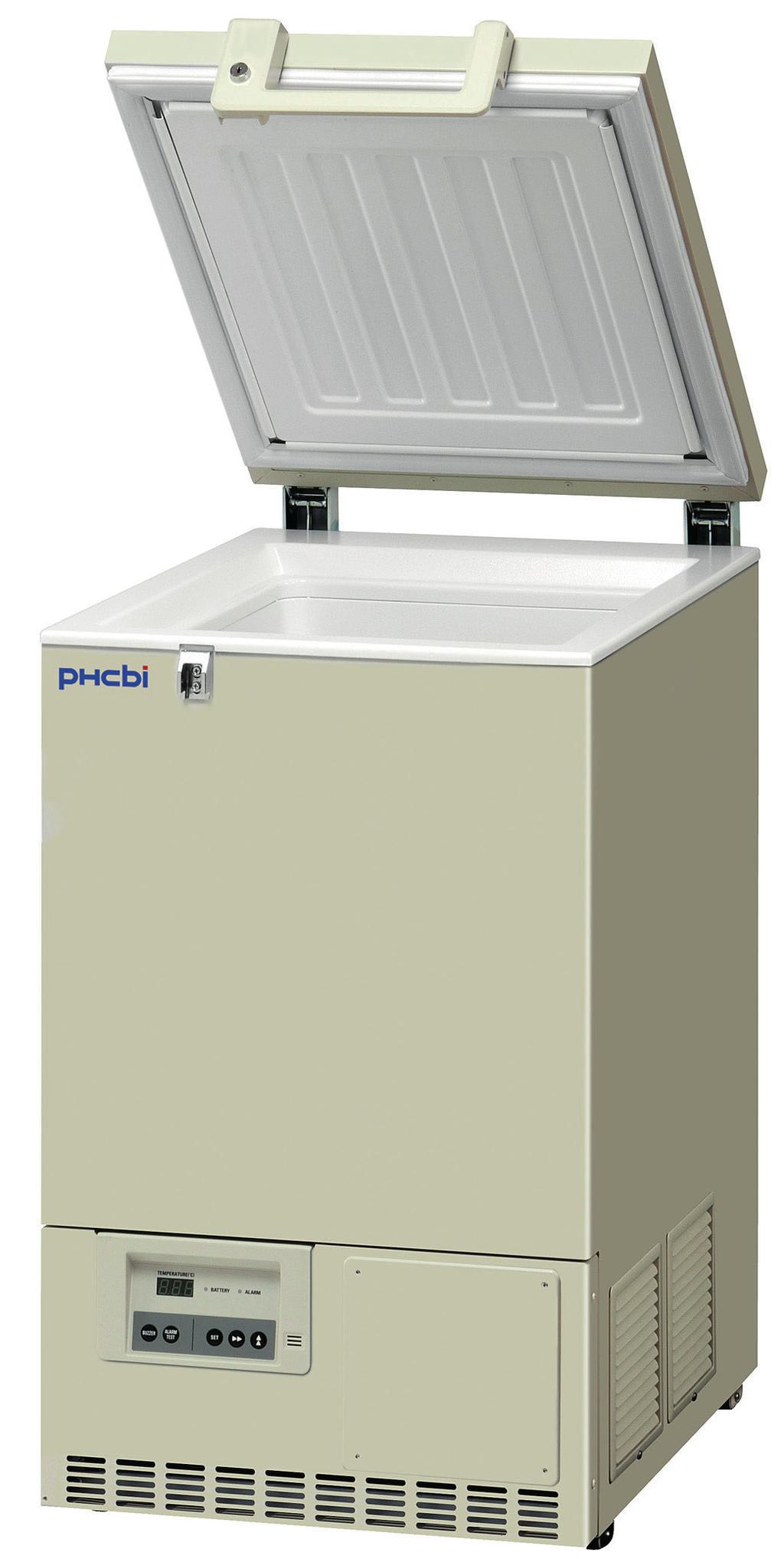 HIGH EFFICIENCY INSULATION PHCbi s patented VIP PLUS technology has resulted in a revolutionary vacuum insulation cabinet construction that reduces wall thickness by approximately one half and