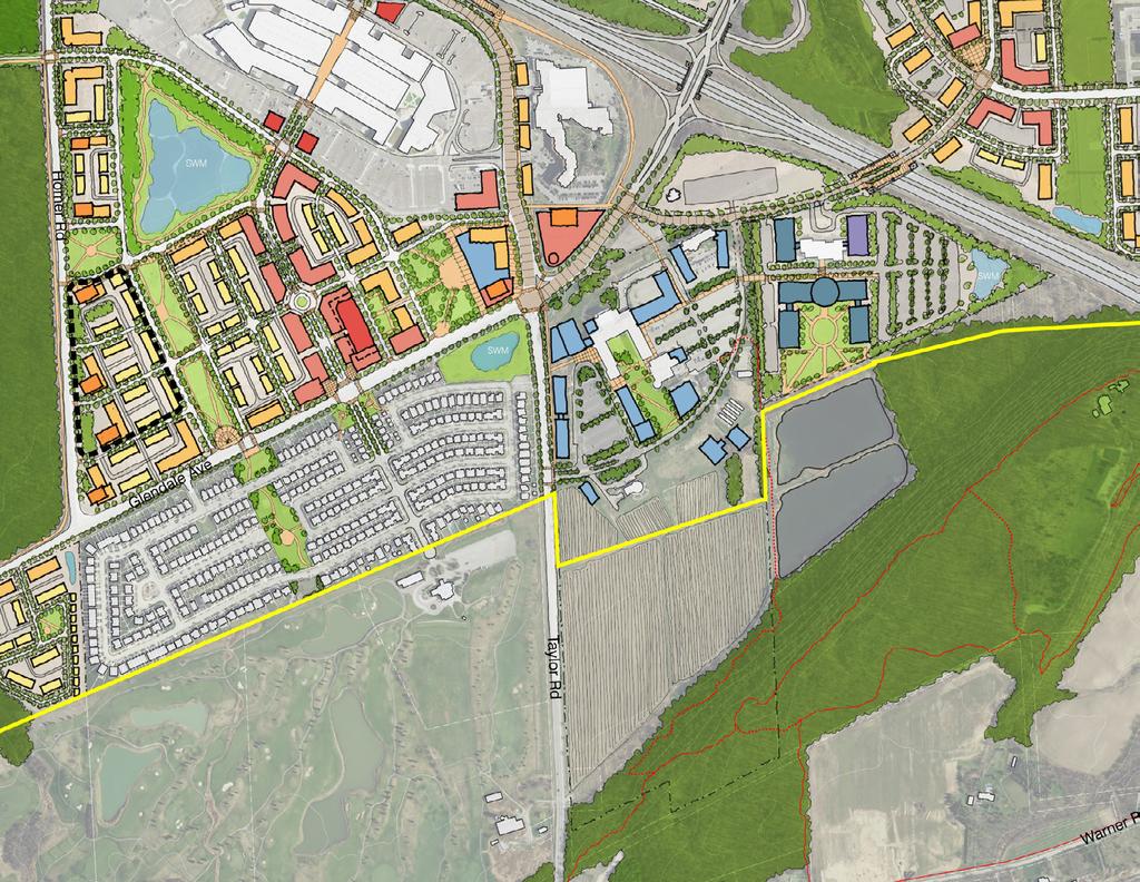 Niagara College Plan incorporates Niagara College s master plan Expansion towards Taylor Road and Glendale