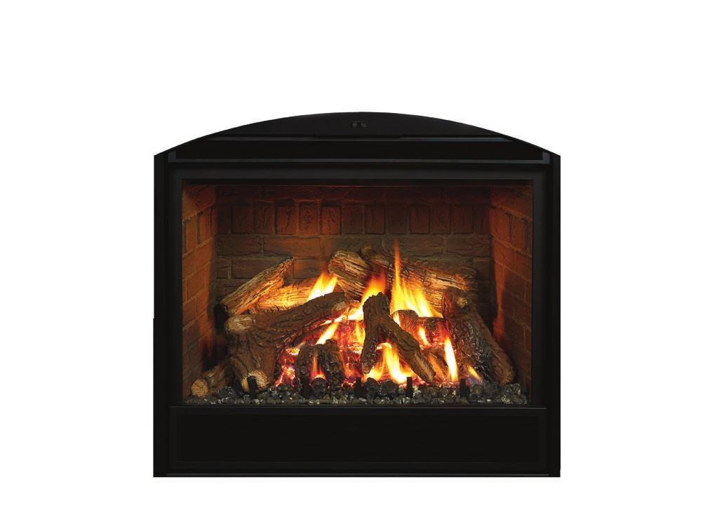 Mendota Sealed Combustion, Direct Vent Technology With Versiheat Forced Air Heat Transfer System (optional) BurnGreen Comfort Control, With Just a Simple Touch DXV35 DT3 fireplace with the BurnGreen