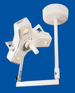With 3,300 K color temperature and three halogen bulbs wired in parallel to assure continuous light output, the Outpatient II is the one light all researchers, veterinarians, and physicians can use