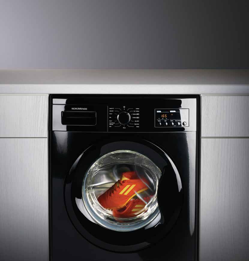 Up to speed. 7KG WASHING MACHINE WM1276BL 7kg Capacity, Max Spin Speed 1200rpm, 15 Programmes, Eco Logic System, A++ Energy Rating Find out more on page 27 or visit www.nordmende.