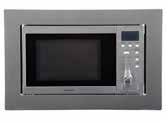 Rating BUILT IN MICROWAVE 800w Microwave 5 Power Levels 1000w Grill 2 Combination Cooking Settings 8 Automatic Programmes 20 Litre Capacity Defrost by Weight or Time Digital Clock &