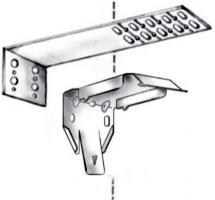 ATTACH THE BRACKETS: 3/4 2-1/8 Screw installation brackets through top two holes to desired window sill location. Ensure all brackets are level and aligned.