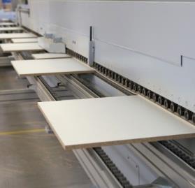 HOMAG (Germany) group machinery performs chipboard