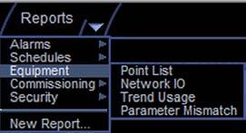 Reports Use i-vu CCN Standard reports to gather and view information to monitor and troubleshoot your system. The list of available reports changes depending on your navigation tree location.
