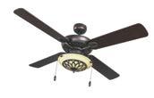 ISABELLA STAR OASIS WH 52 ceiling fan, golden rubbed finish 4 comb oil rubbed bronze/teak reversible blades single light kit with tea glass 3 combo white/light oak reversible blades on/off dimmable