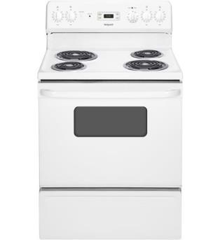 oven capacity - Cook more dishes at once Standard clean oven - Makes cleaning by hand more convenient Coil heating elements - Provide even heat and easy cleanup Dual-element Bake - Upper and lower