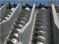 Archimedean Screw Pumps The (Archimedean) screw Pumps are well-known for their excellent qualities such as the Simple & Rugged design, the high efficiency, the capacity to pump raw water (even when