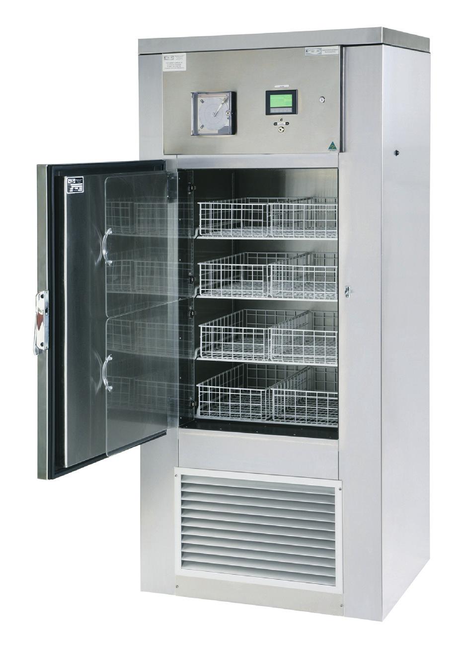 Ext Depth 815mm Ext Height 2015mm Fresh Frozen Plasma (FFP) Freezers operate on refrigerant to -35 c and