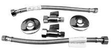 1/4 turn straight stops Stainless steel braided supplies part#1230 (1/2 flanges) 1/4 TURN ANgLE STOPS FAUCET HOOK UP KITS 27082 Toilet installation kit 27083 Toilet installation kit, with wax gasket