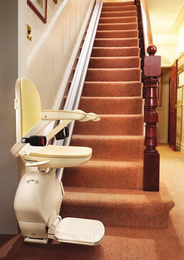 Brooks Stairlifts blend seamlessly into your home, and the smooth start
