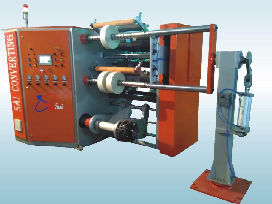 Canti Lever type slitter rewinder machine incorporates a range of superior design feature that ensure the highest possible quality for the final split roll. Web width: 800mm to 1200mm.