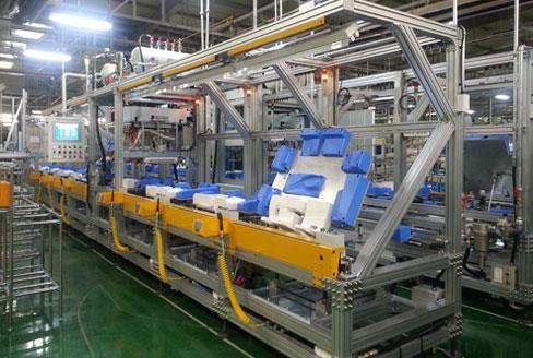 8. Assembly Assembly System Part of the vehicle interior part assembly line; improves operator s convenience by