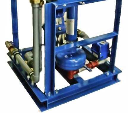 Frames are normally fully welded but are available as a bolted construction, which with pipework unions allows the unit to be broken down to allow installation where access is limited.