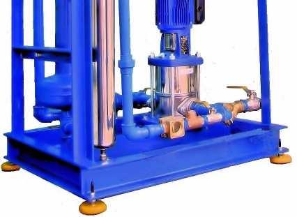 Isolation valves are installed so that the filter can be removed whiles the system continuous to operate. A non return valve is installed in the purge line.