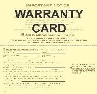 The warranty does not cover damage that occurs in transit, or damage caused by abuse, or consequential damage due to the operation of this machine, since it is beyond our control (reference warranty