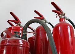 How to choose the right portable Fire Extinguisher Basic scale of extinguisher provision in commercial property is a minimum of 26 A Class A (flammable solids) coverage which normally equates