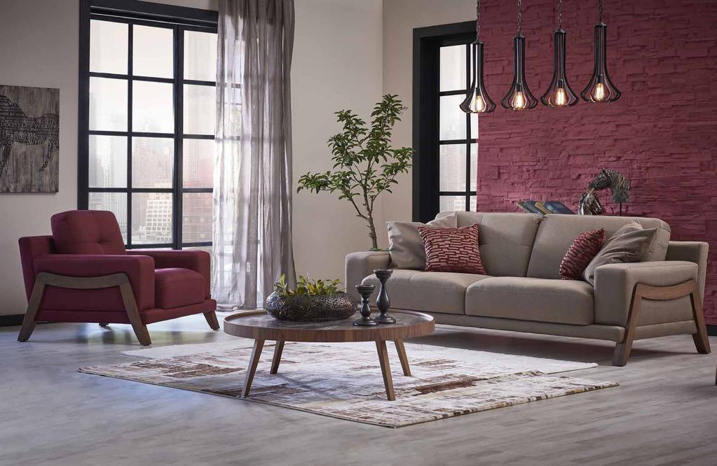 CARLINO SOFA SET UNIQUE STYLE, UNMATCHABLE COMFORT Carlino sofa set provides you the ultimate comfort and wide seating space despite its minimal