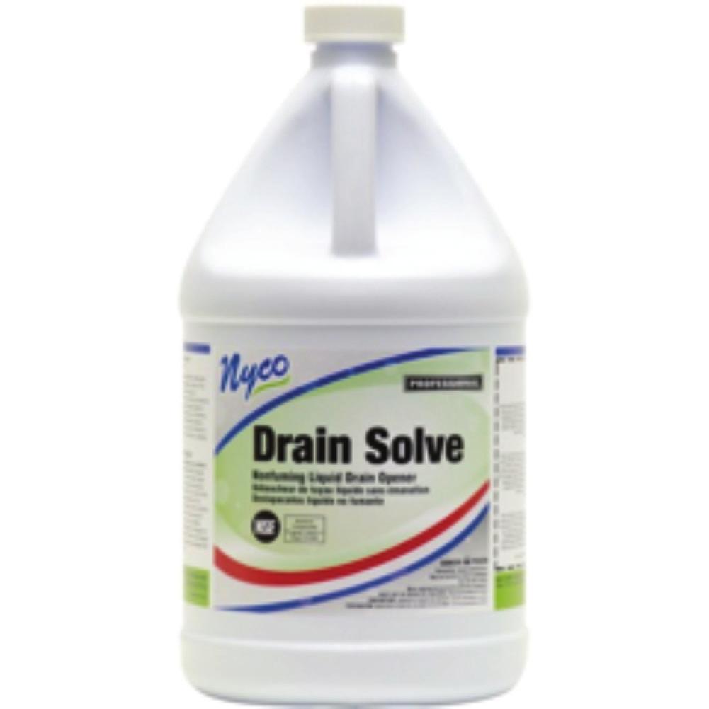 Drain Solve Non-fuming Liquid Drain Opener NSF Certified nonacid alkaline drain opener to dissolve and remove obstructions in clogged or slow-running drains.