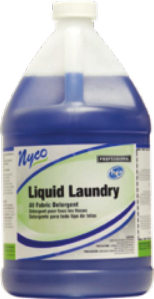 Liquid Laundry Detergent All Fabric Detergent Pleasant, fresh scented, all-temperature laundry detergent. Use in all commercial, high efficiency (HE), and home style machines.