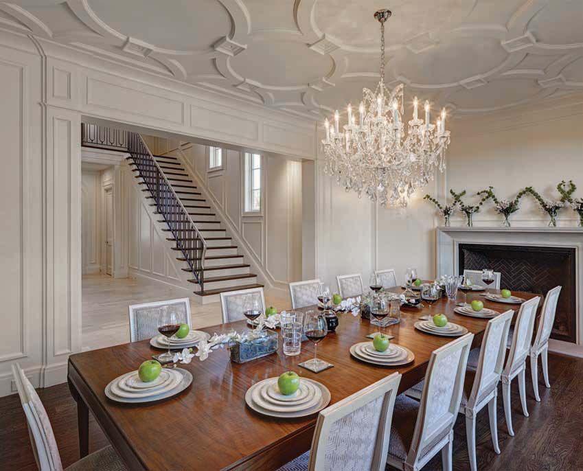 INTERIORS contemporary dining room ARTEVA HOMES, WITH PROBUILT WOODWORKING The welcoming, neutral color scheme