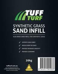 Infill to weigh down the synthetic grass and support the grass