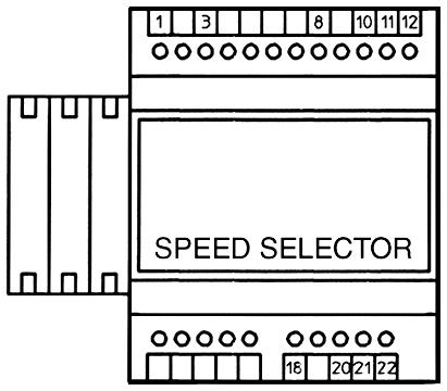 Slave speed switch Up to units can be controlled by one central control, model TMO-T (code 00). Speed switch Code 0 On each unit the slave speed switch (code 0) must be fitted on board.