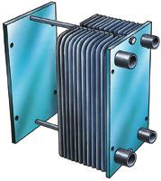 The brazed plate heat exchanger will normally be built into the pipework, or mounted into a small console. The inlet of one medium is next to the outlet of the other.