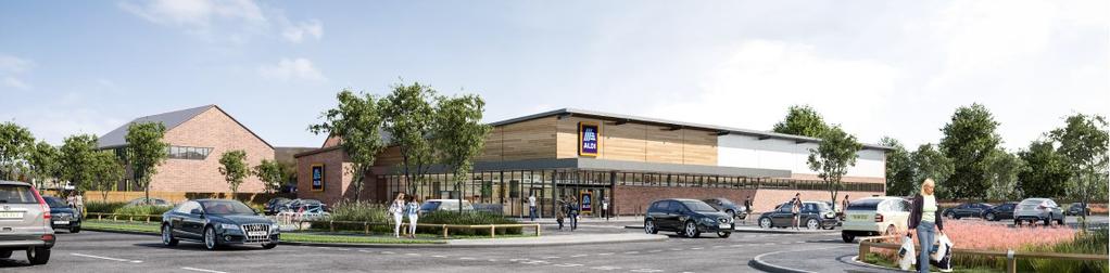 Design and Landscaping Design The aim of the development is to provide a high quality, attractive new food store, which would transform this derelict site and provide a modern shopping facility for