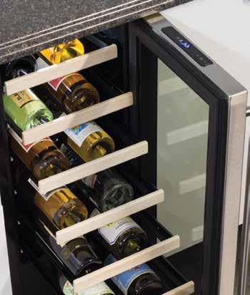 15"Marvel High Efficiency Single Zone Wine Cellar Model # ML15WS**** Dynamic Cooling Technology delivers rapid cooldown and the industry s best temperature stability MARVEL Intuit Integrated Controls