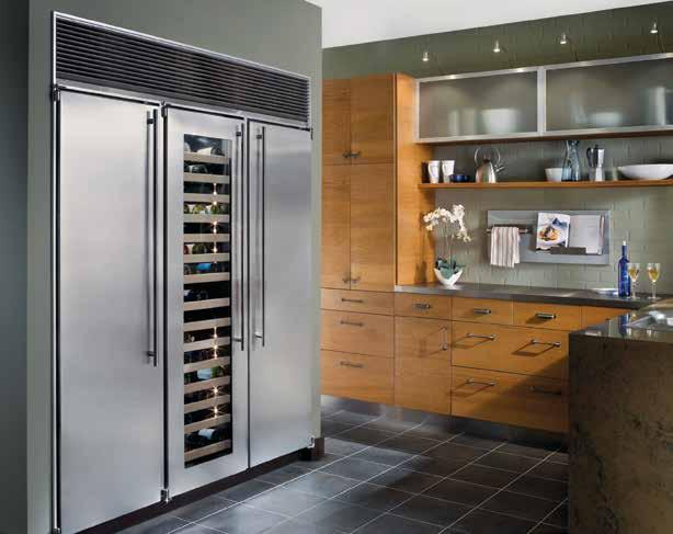 Choose from fullsize refrigerators and wine storage in counter-depth and