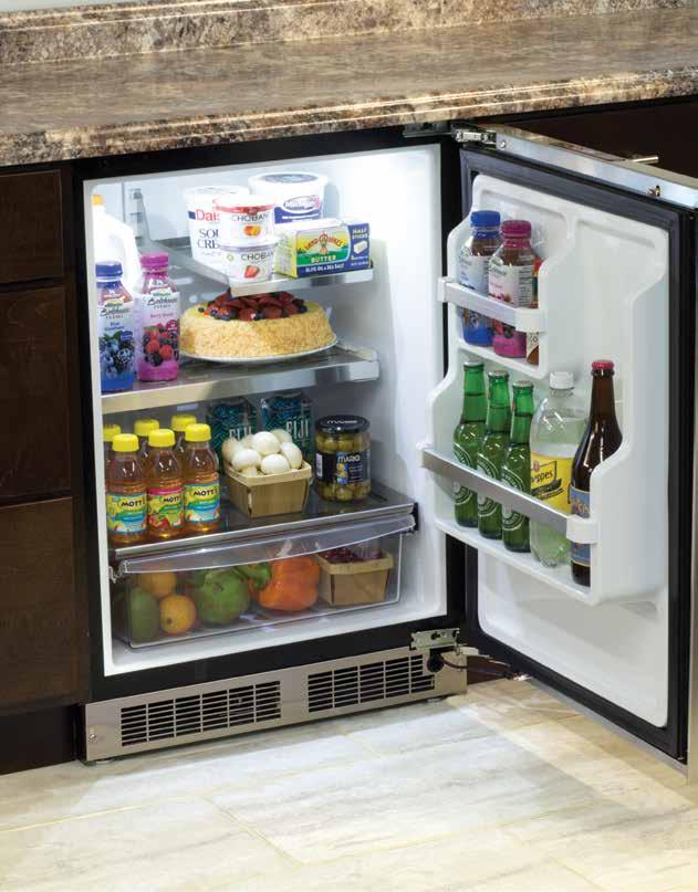 24" MARVEL Professional All Refrigerator with MaxStore Utility Bin Model # MP24RAS3** Certified to meet ENERGY STAR requirements Luxury-Class Features Dynamic Cooling Technology delivers rapid