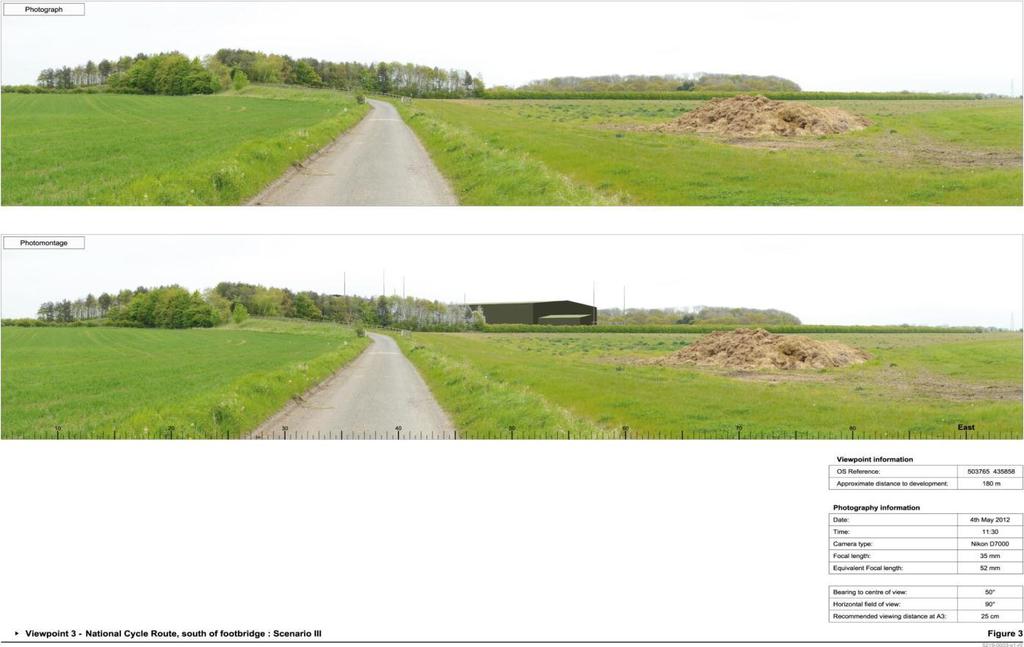 Photomontages Cycle Route Importance of